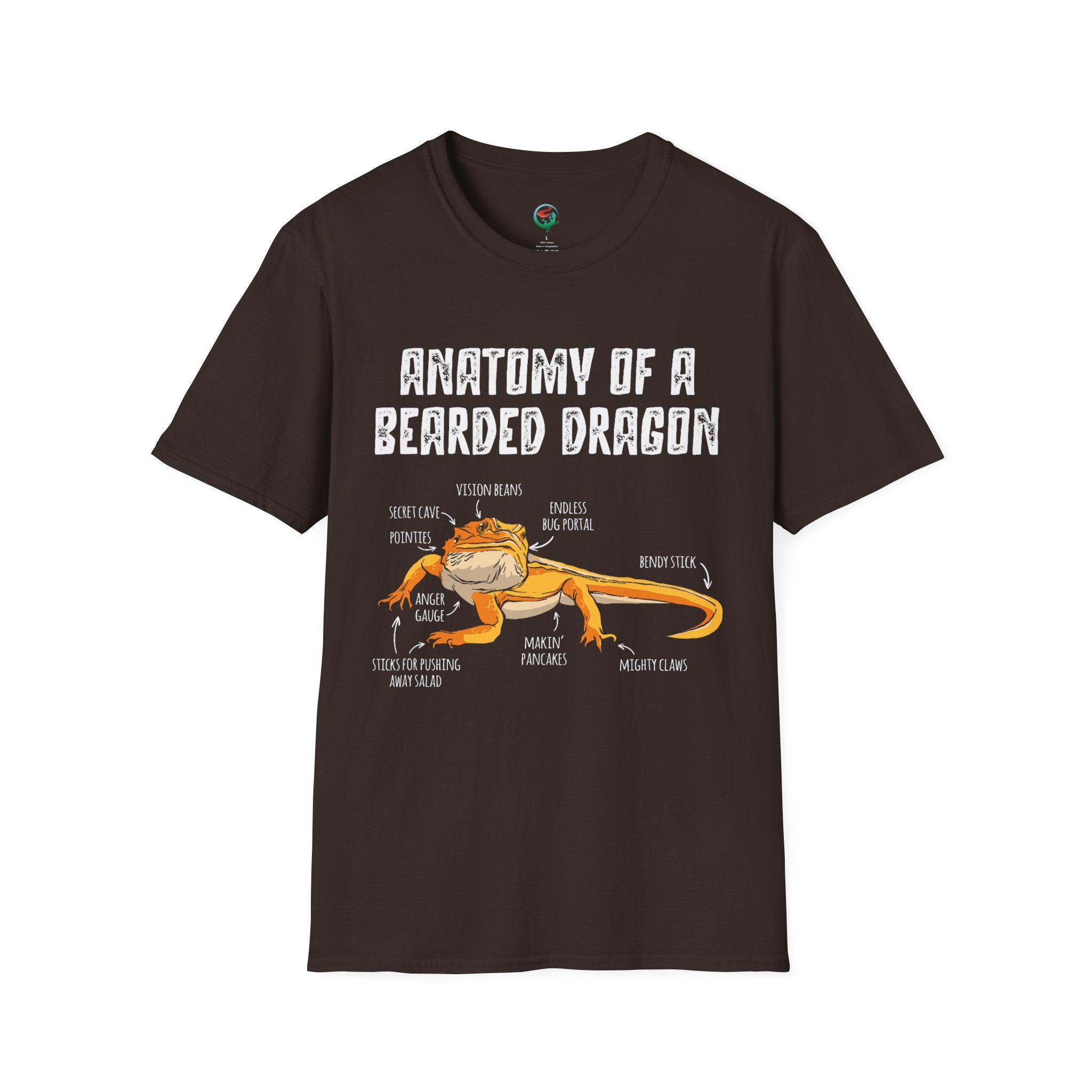 Anatomy of a Bearded Dragon T-Shirt