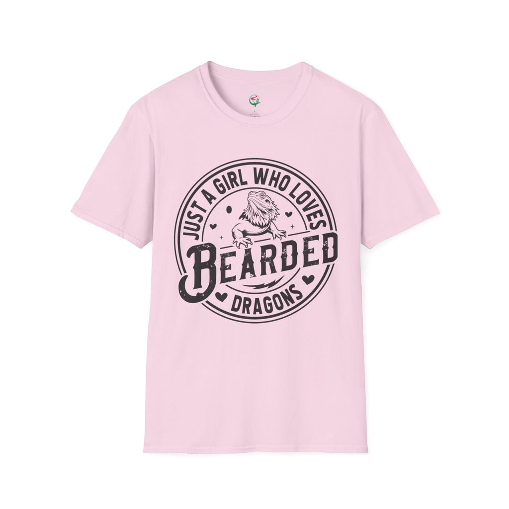 Bearded Dragon T-Shirt — "Just a Girl Who Loves Bearded Dragons" Casual Tee