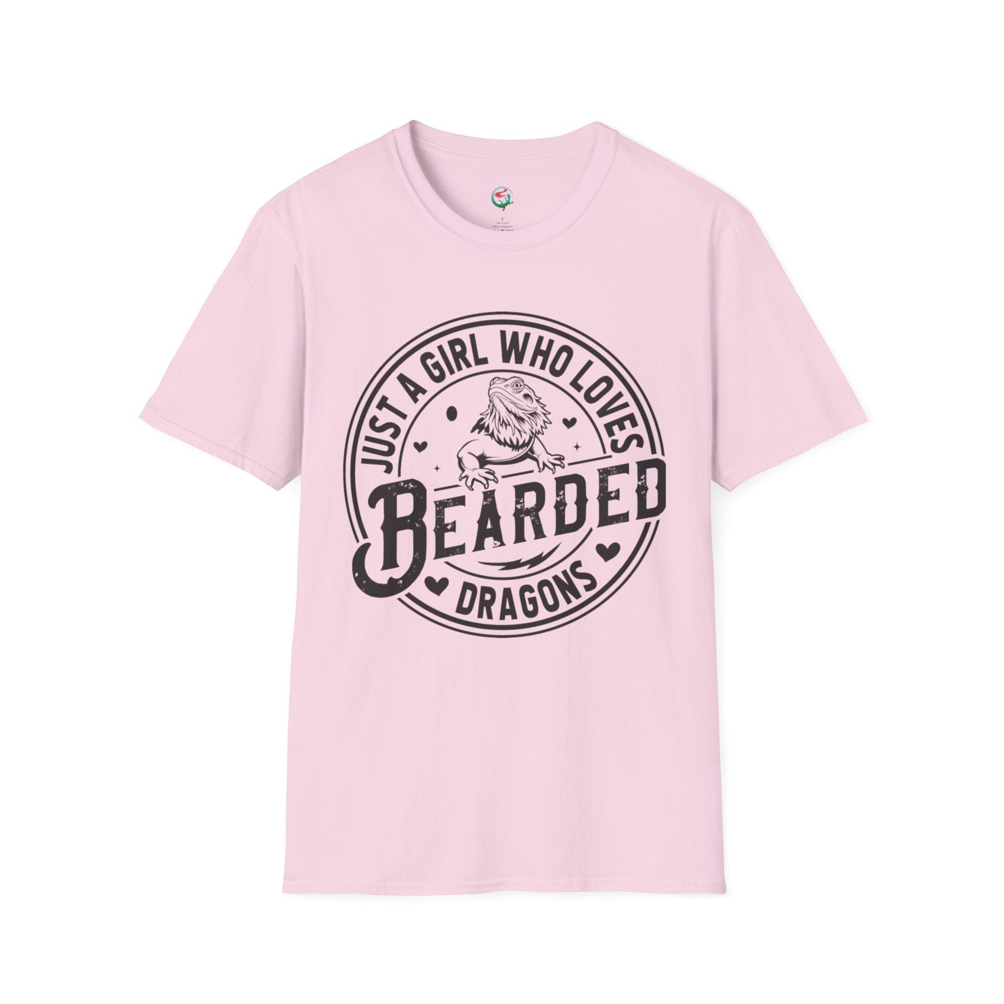 Bearded Dragon T-Shirt — "Just a Girl Who Loves Bearded Dragons" Casual Tee