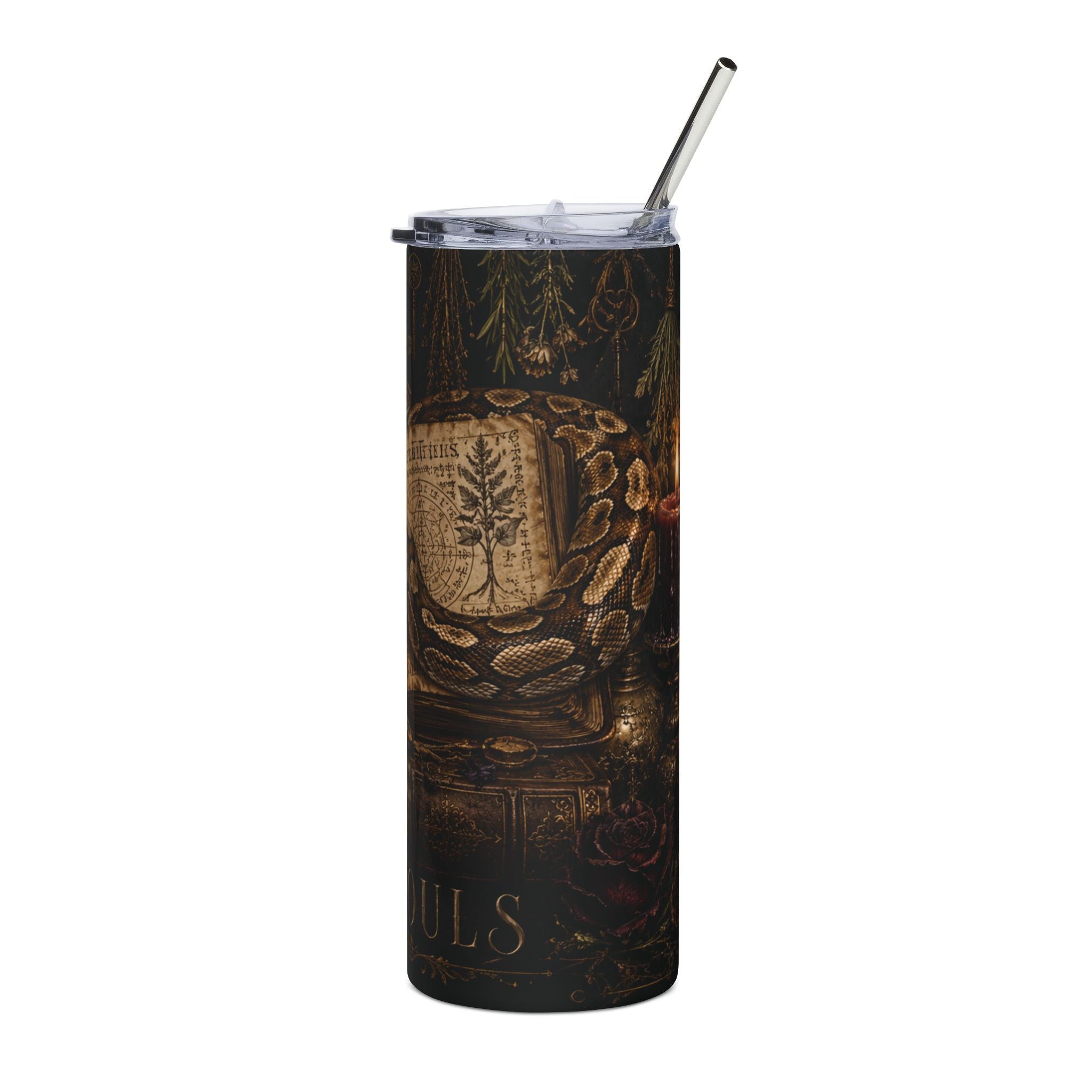 Snake & Grimoire 20oz Stainless Tumbler – Old Souls Gothic Travel Cup