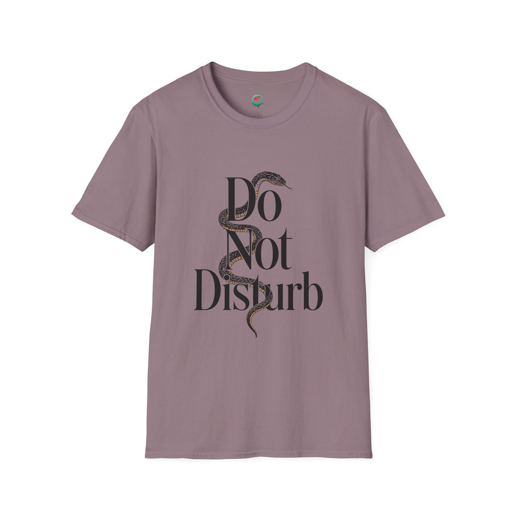 Do Not Disturb Snake T-Shirt — Graphic Relaxed Fit Tee with Serpent Art