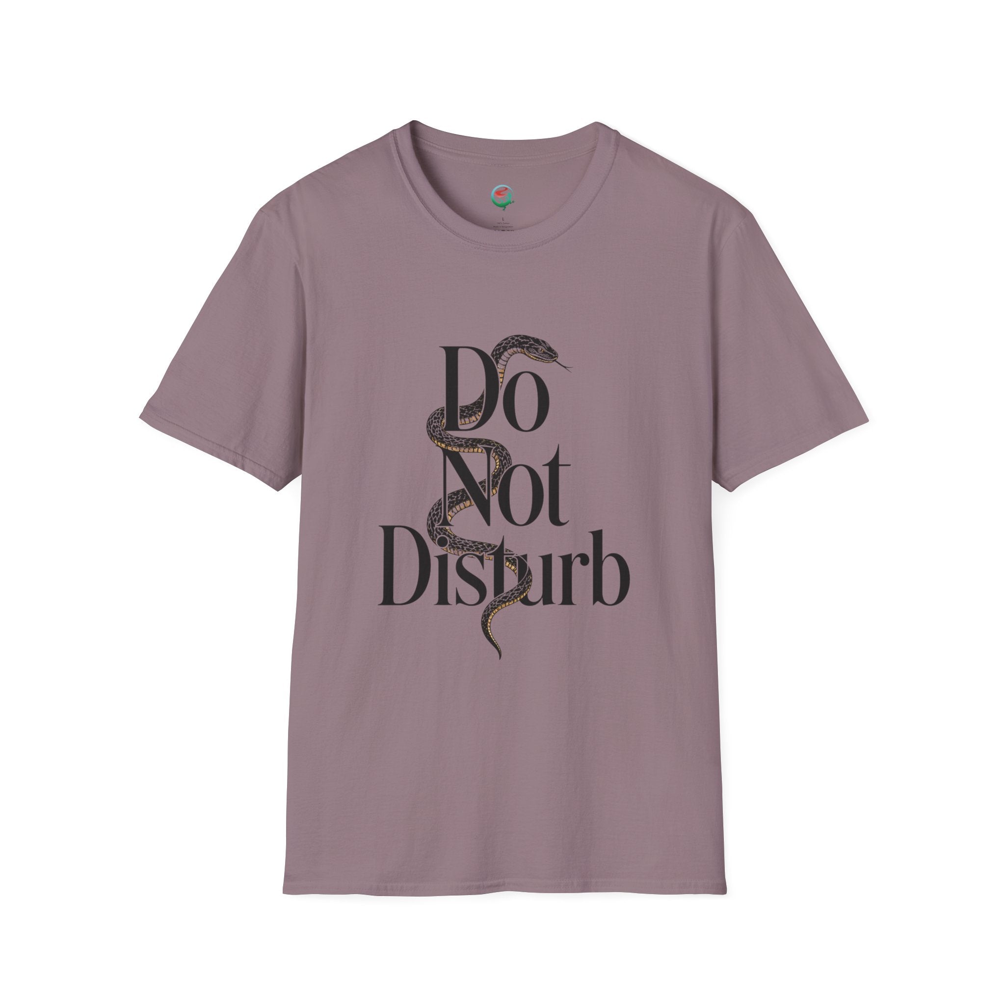 Do Not Disturb Snake T-Shirt — Graphic Relaxed Fit Tee with Serpent Art