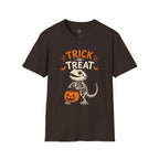 Trick or Treat Lizard Tee — Halloween Reptile Skeleton Pumpkin T-Shirt
