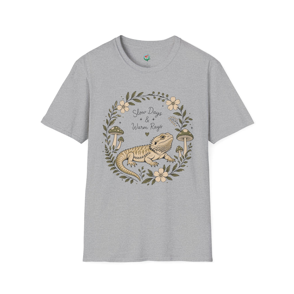 Slow Days & Warm Rays Bearded Dragon Nature T-Shirt | Red River Exotics