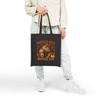 Pumpkin Spice and Reptile Life Canvas Tote Bag | Fall Bearded Dragon Tote | Autumn Reptile Lover Gift