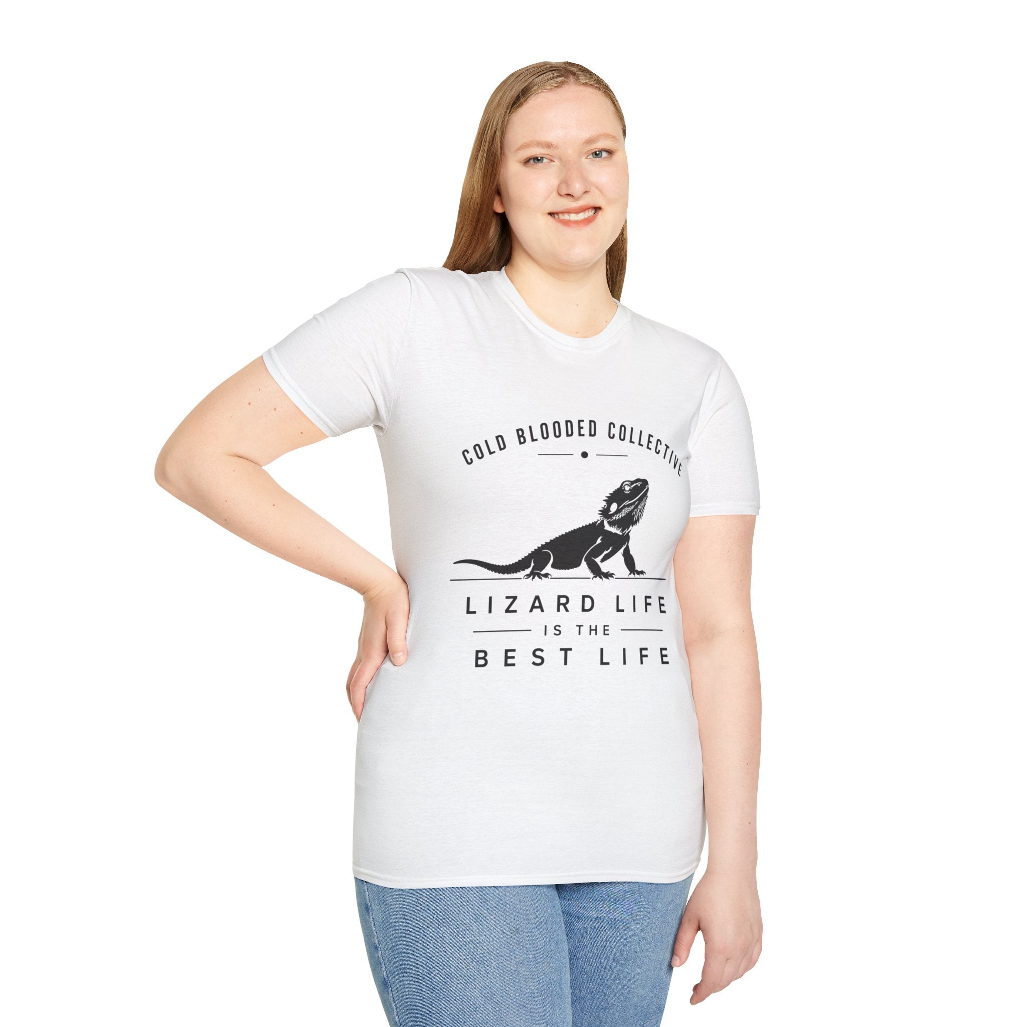 Lizard Life Tee — "Cold Blooded Collective" Bearded Dragon Graphic T-Shirt