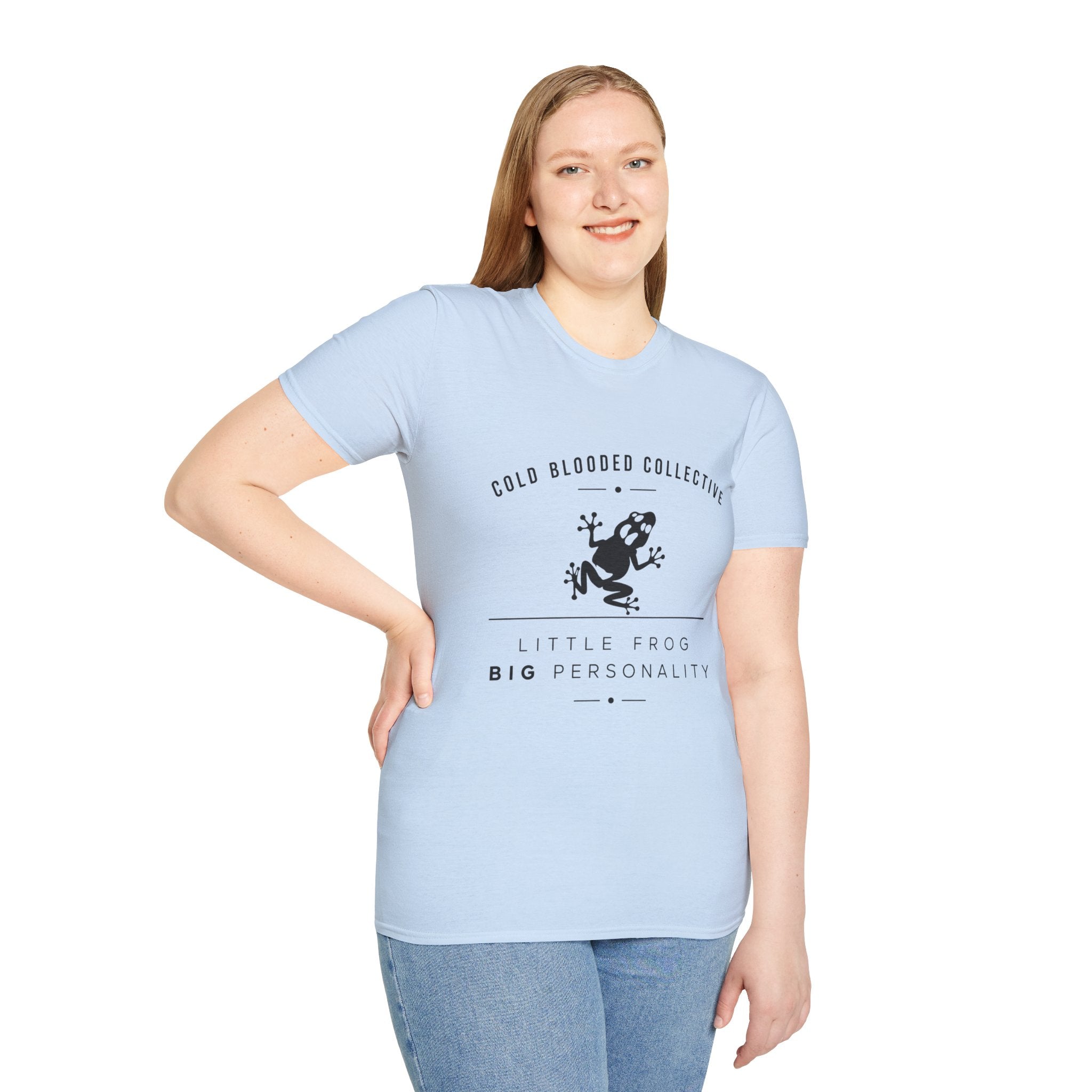Cold Blooded Collective Frog T-Shirt — 'Little Frog Big Personality' Graphic Tee