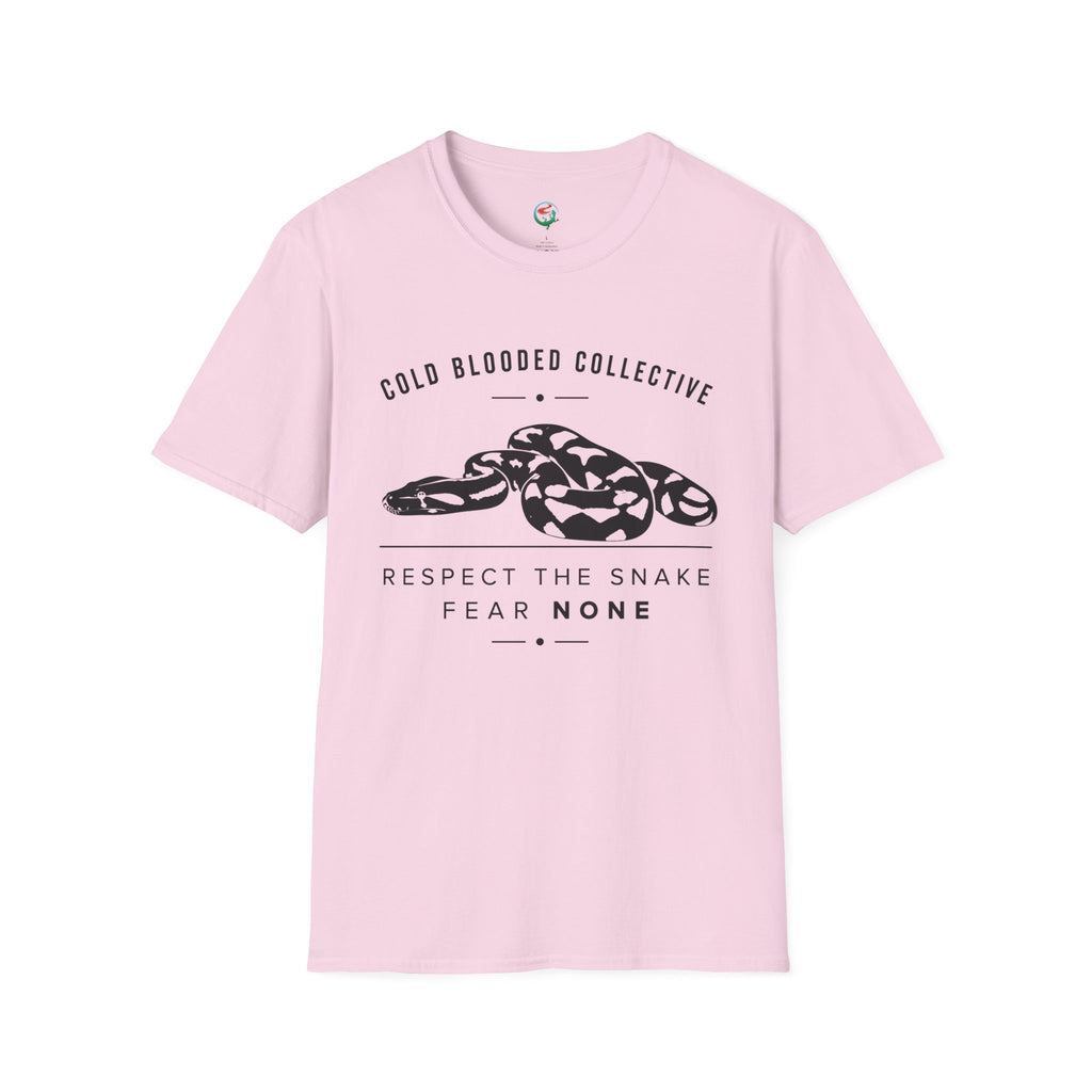 Snake Graphic T-Shirt — "Cold Blooded Collective" Respect The Snake Tee