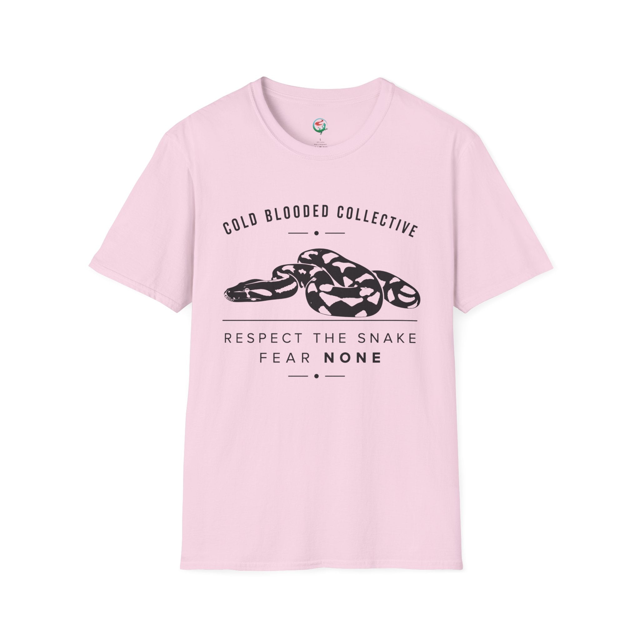 Snake Graphic T-Shirt — "Cold Blooded Collective" Respect The Snake Tee