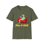 T-Shirt — 'Kiss & Chill' Relaxed Snake Graphic Tee