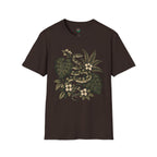 Botanical Snake Graphic T-Shirt | Vintage Floral Reptile Tee