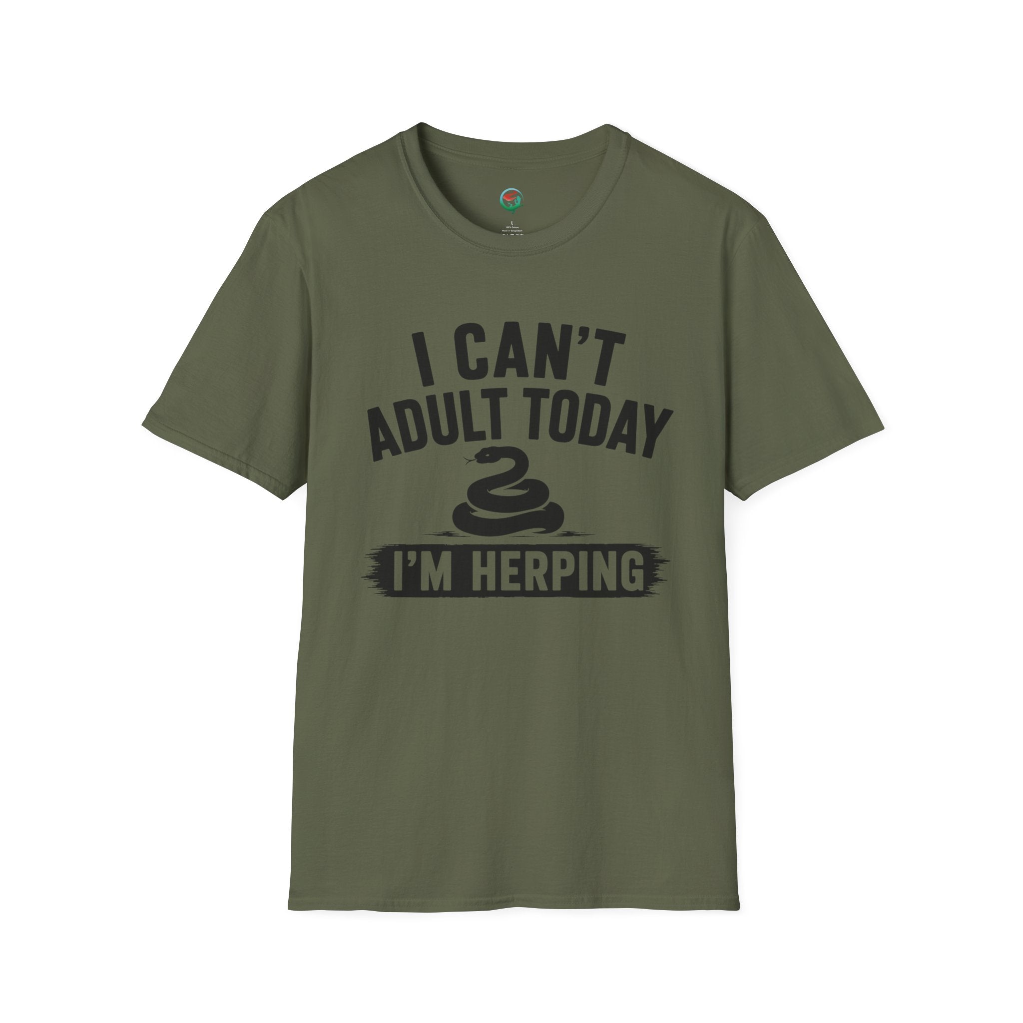 I Can't Adult Today I'm Herping Shirt | Funny Snake Herping Tee