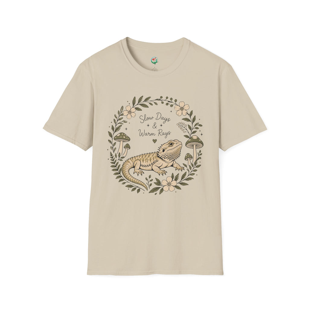 Slow Days & Warm Rays Bearded Dragon Nature T-Shirt | Red River Exotics