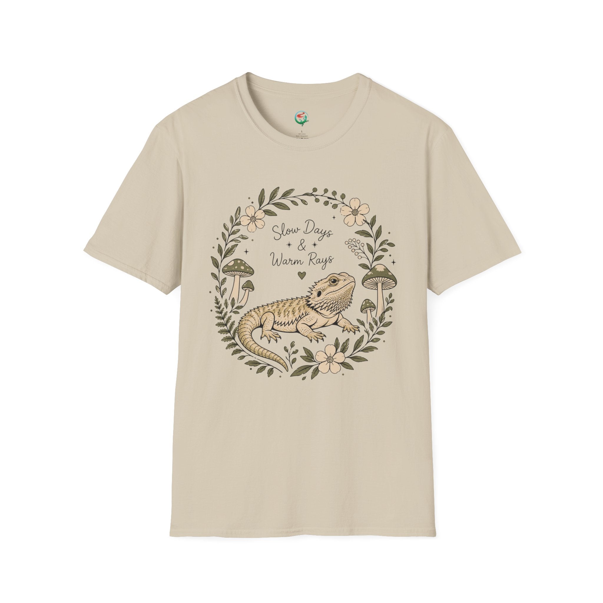 Slow Days & Warm Rays Bearded Dragon Nature T-Shirt | Red River Exotics