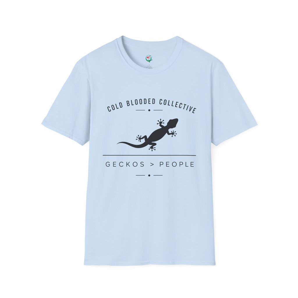 Gecko Over People Graphic T-Shirt — "Cold Blooded Collective" GeckoTee
