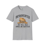 Introverted But Will Talk About My Reptiles Bearded Dragon Graphic T-Shirt
