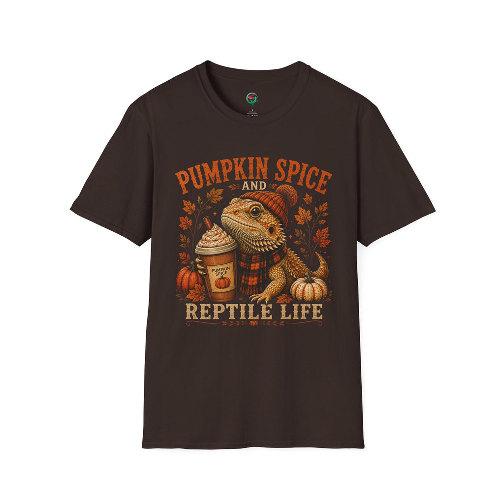 Pumpkin Spice and Reptile Life Shirt | Cute Bearded Dragon Fall Tee