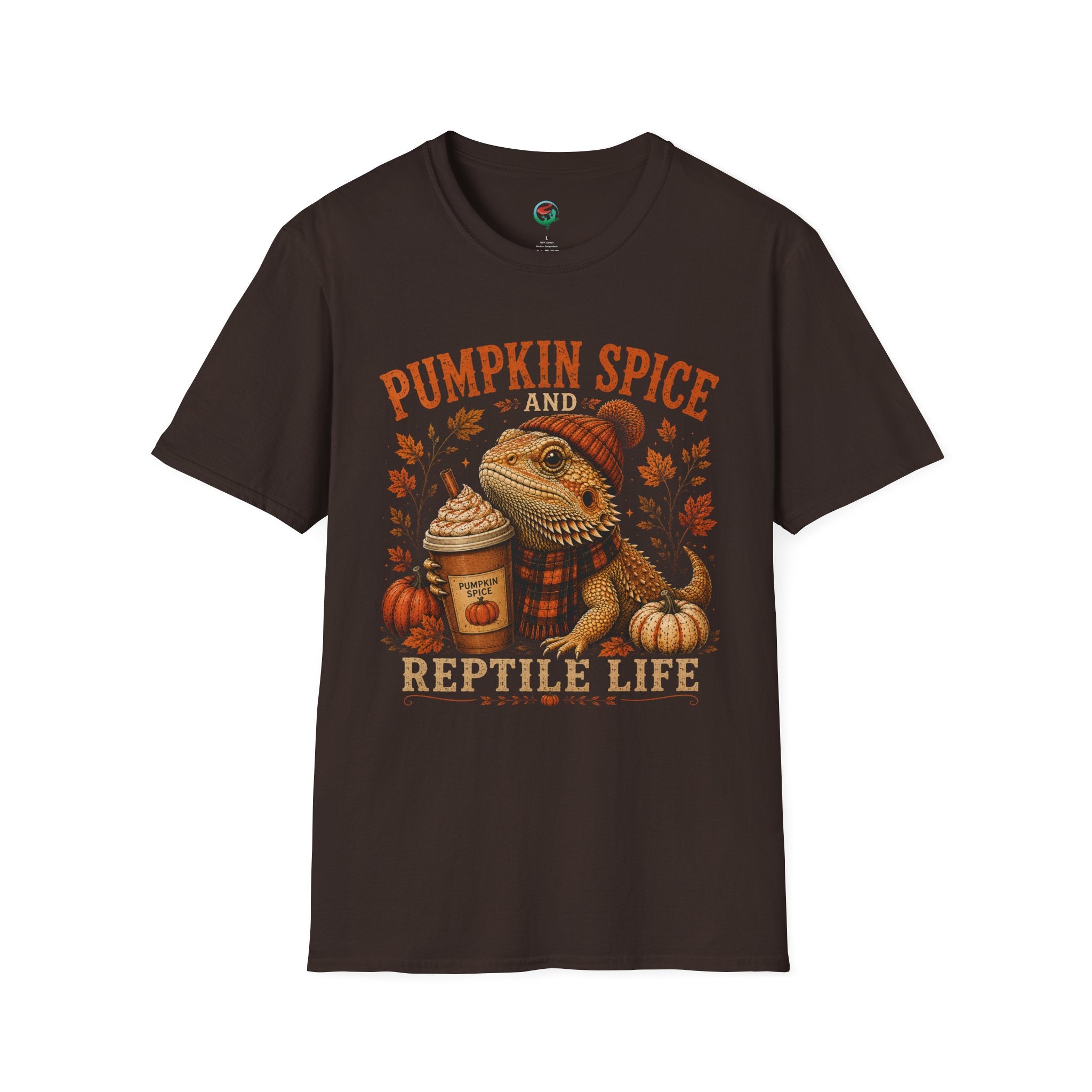 Pumpkin Spice and Reptile Life Shirt | Cute Bearded Dragon Fall Tee