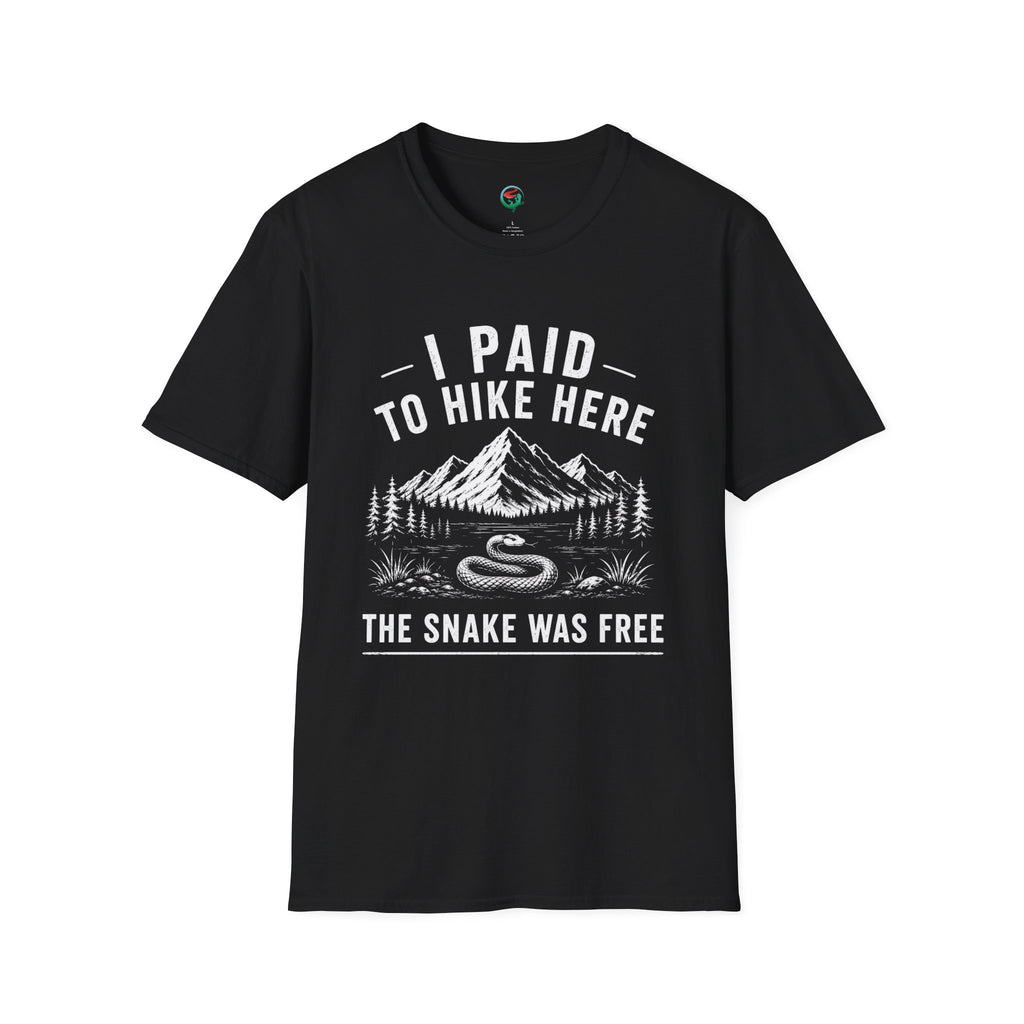 I Paid to Hike Here. The Snake Was Free. Shirt | Funny Snake Hiking Tee