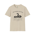 Cold Blooded Collective Snake T-Shirt — "Keep Calm and Hiss On" Graphic Tee