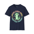 Gecko Vibes Crew T-Shirt — Cute Reptile Friend Graphic Tee