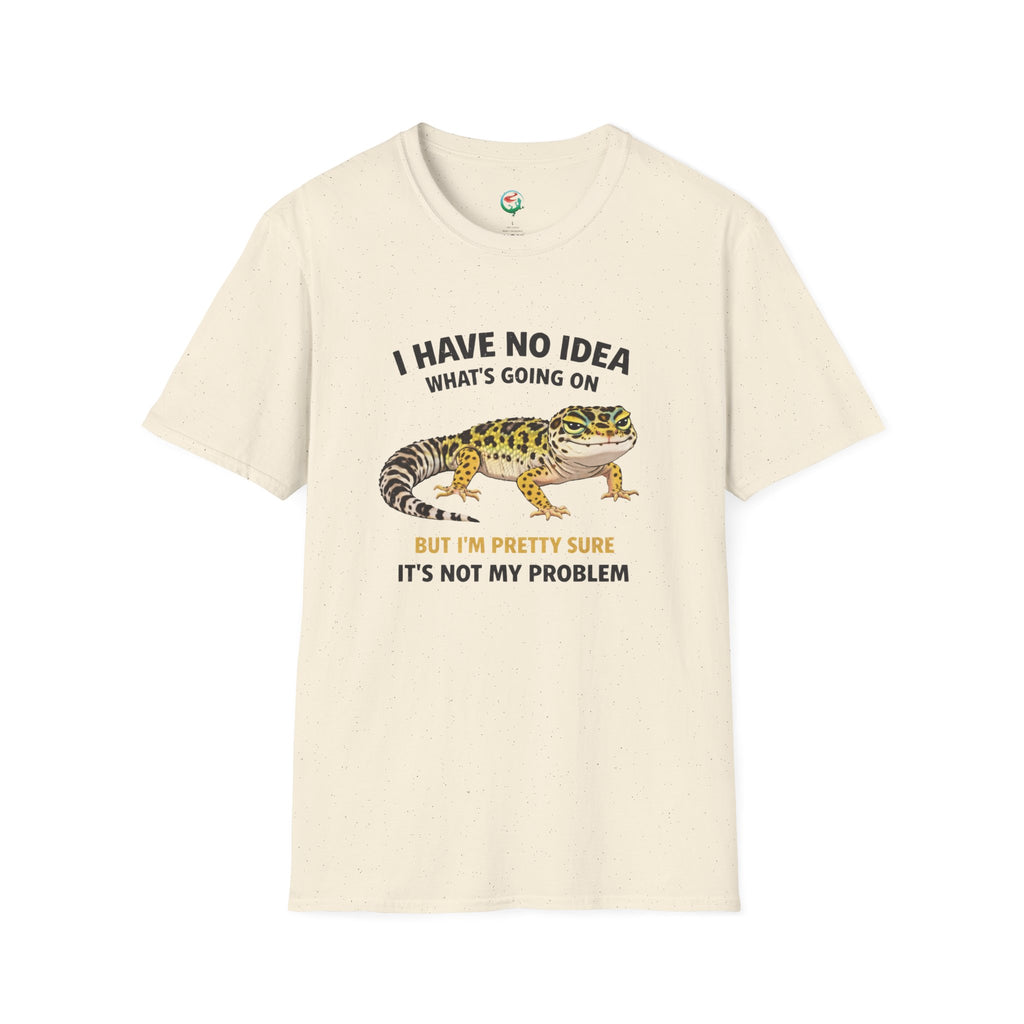 Leopard Gecko Graphic Tee — "I Have No Idea What's Going On" Funny Lizard T-Shirt