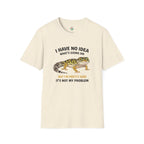 Leopard Gecko Graphic Tee — "I Have No Idea What's Going On" Funny Lizard T-Shirt