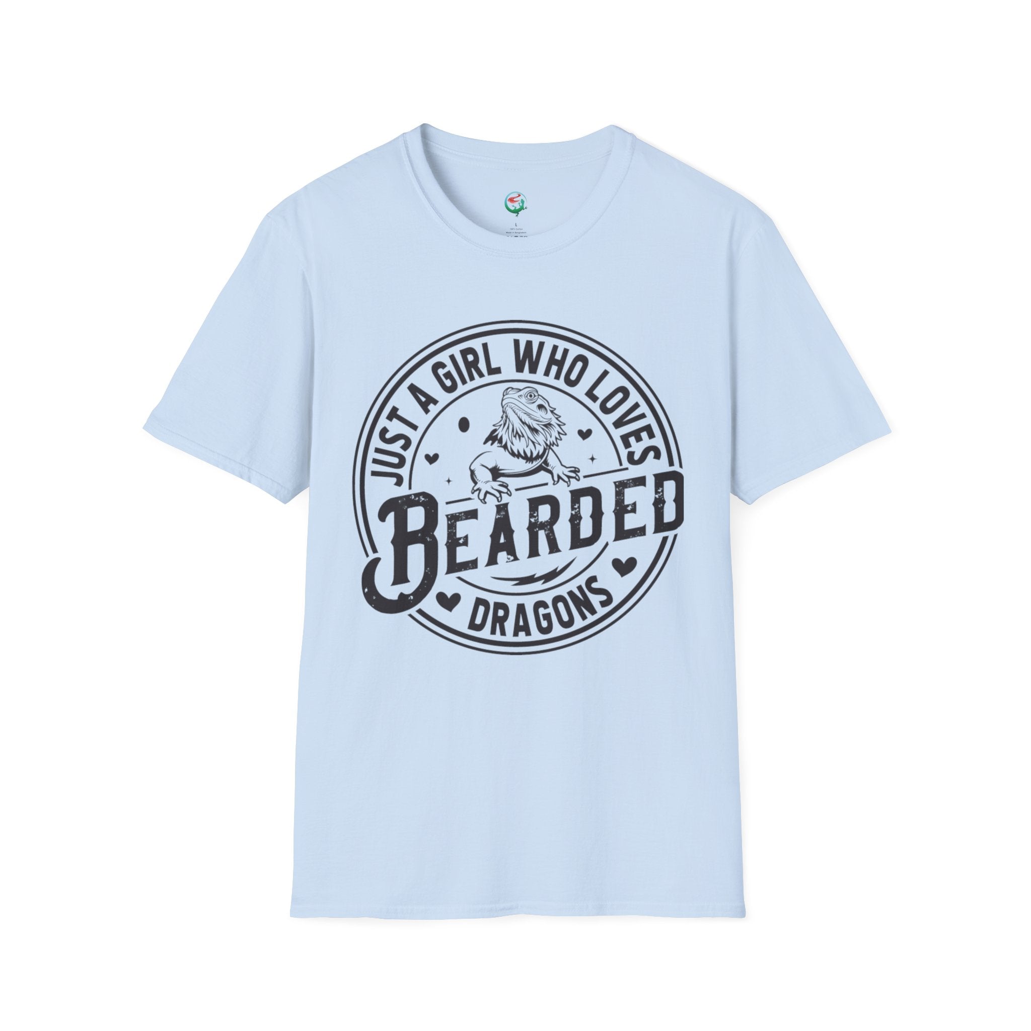 Bearded Dragon T-Shirt — "Just a Girl Who Loves Bearded Dragons" Casual Tee