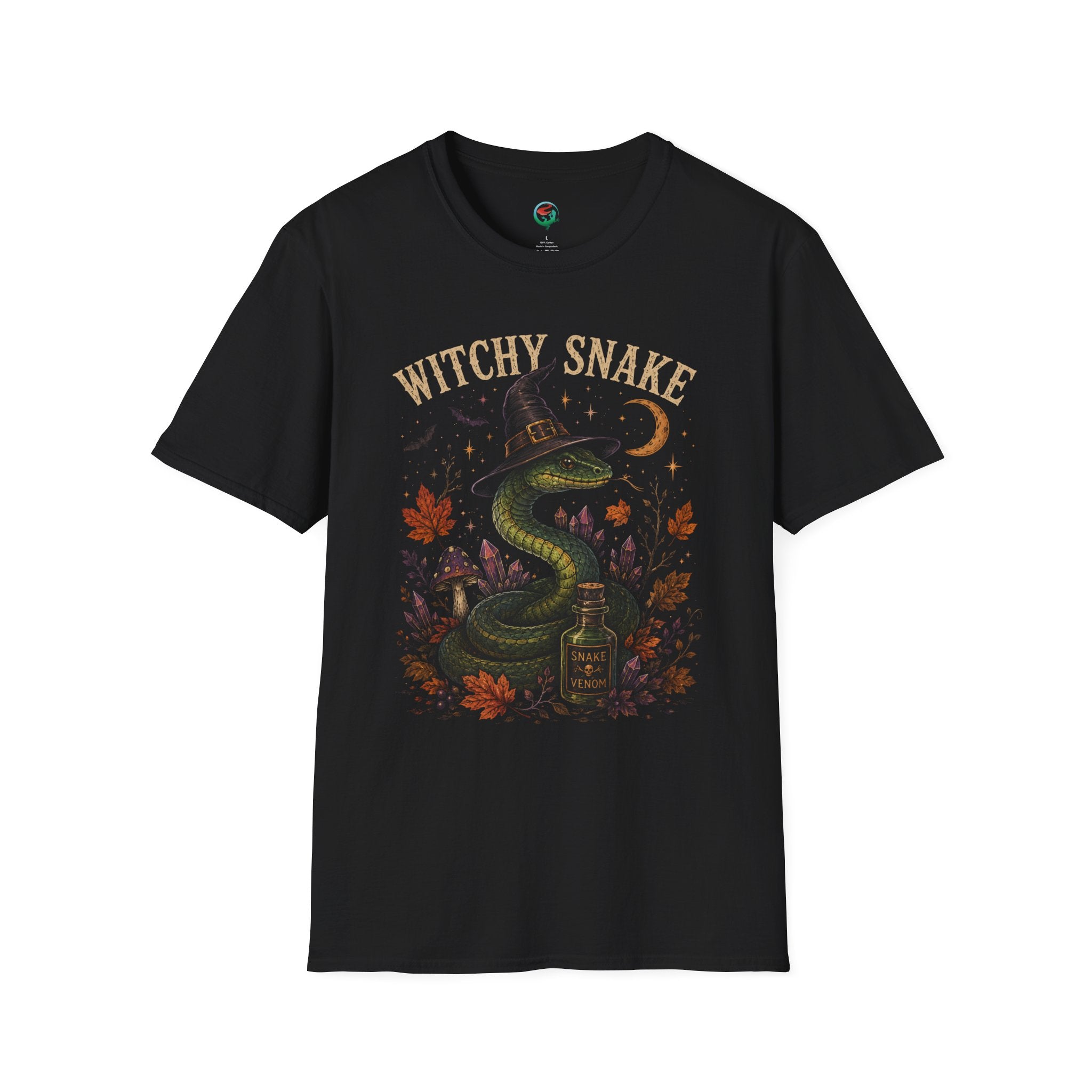 Witchy Snake Halloween Shirt | Vintage Witch Snake Graphic Tee