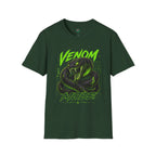 Venom Mode Graphic T-Shirt — Neon Green Snake Illustration