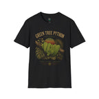 Green Tree Python T-Shirt — Vintage Jungle Reptile Graphic Tee