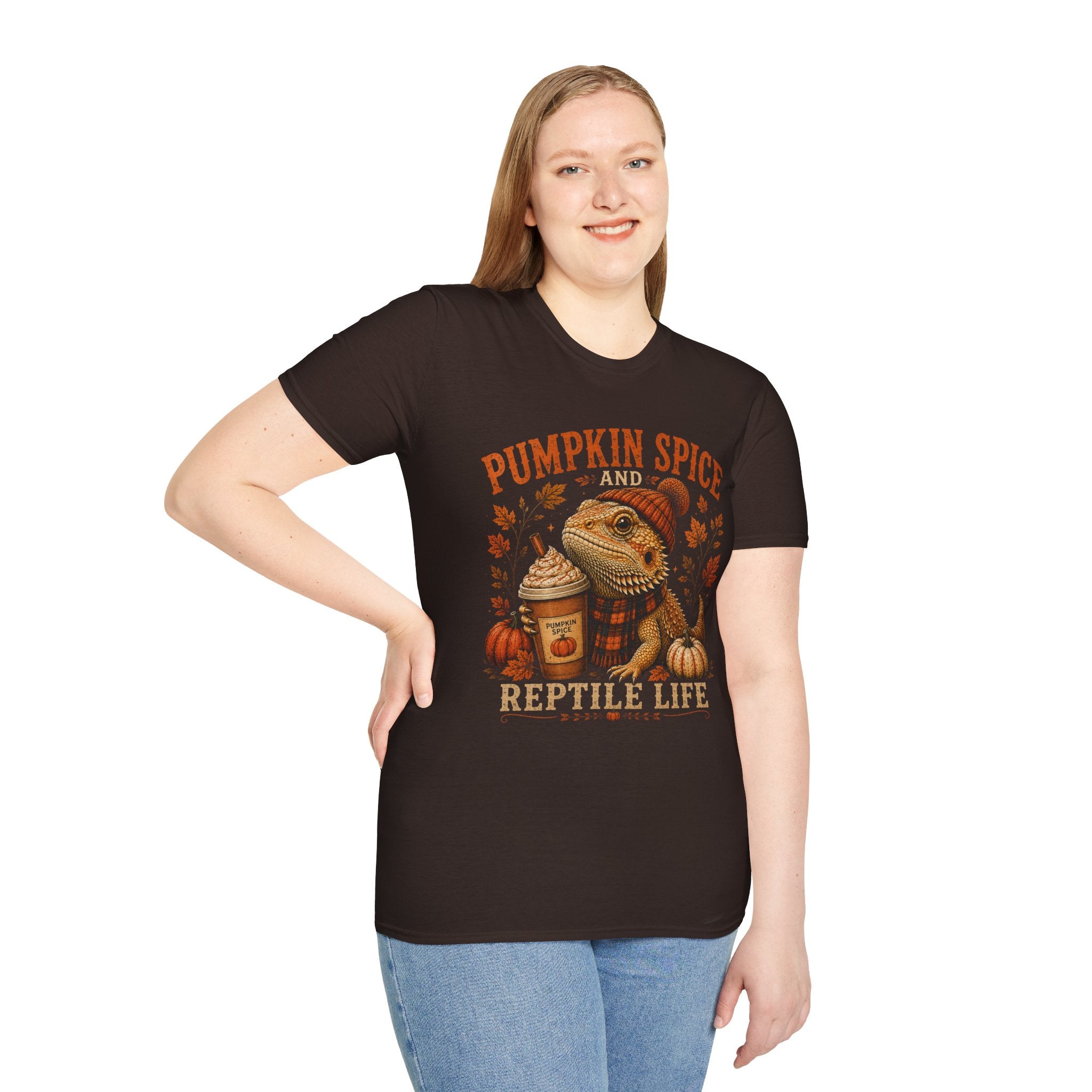 Pumpkin Spice and Reptile Life Shirt | Cute Bearded Dragon Fall Tee