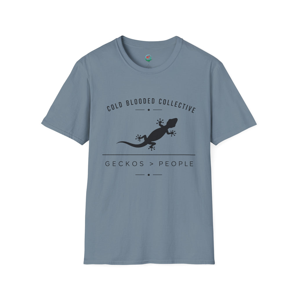 Gecko Over People Graphic T-Shirt — "Cold Blooded Collective" GeckoTee