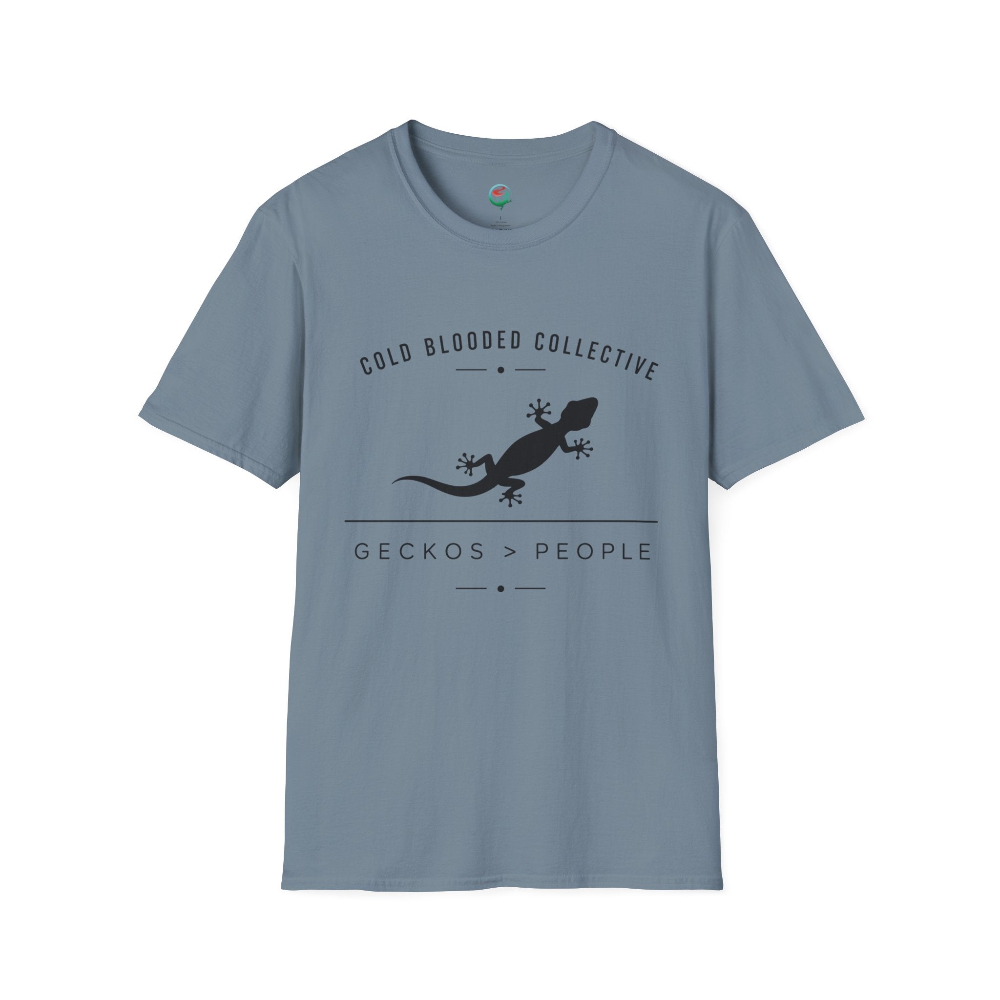 Gecko Over People Graphic T-Shirt — "Cold Blooded Collective" GeckoTee