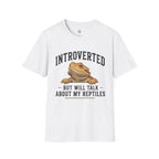 Introverted But Will Talk About My Reptiles Bearded Dragon Graphic T-Shirt