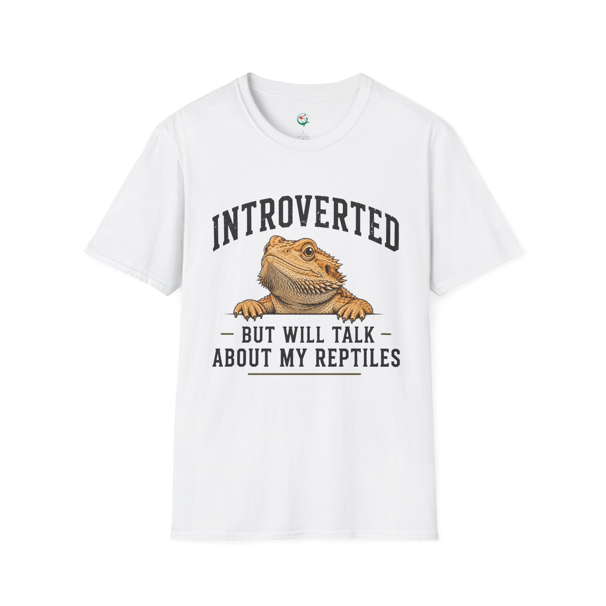 Introverted But Will Talk About My Reptiles Bearded Dragon Graphic T-Shirt