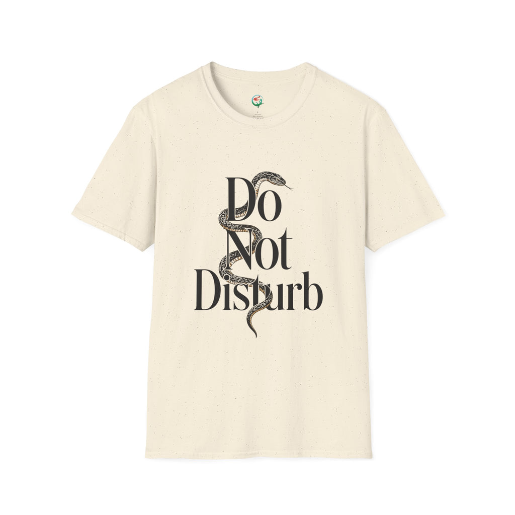 Do Not Disturb Snake T-Shirt — Graphic Relaxed Fit Tee with Serpent Art