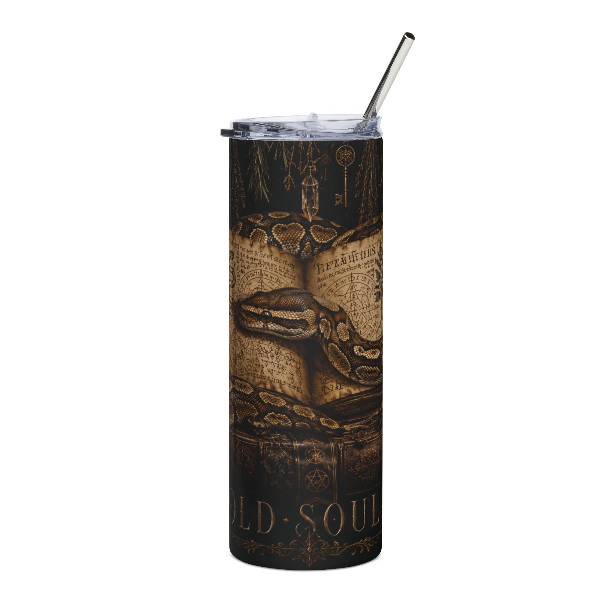 Snake & Grimoire 20oz Stainless Tumbler – Old Souls Gothic Travel Cup