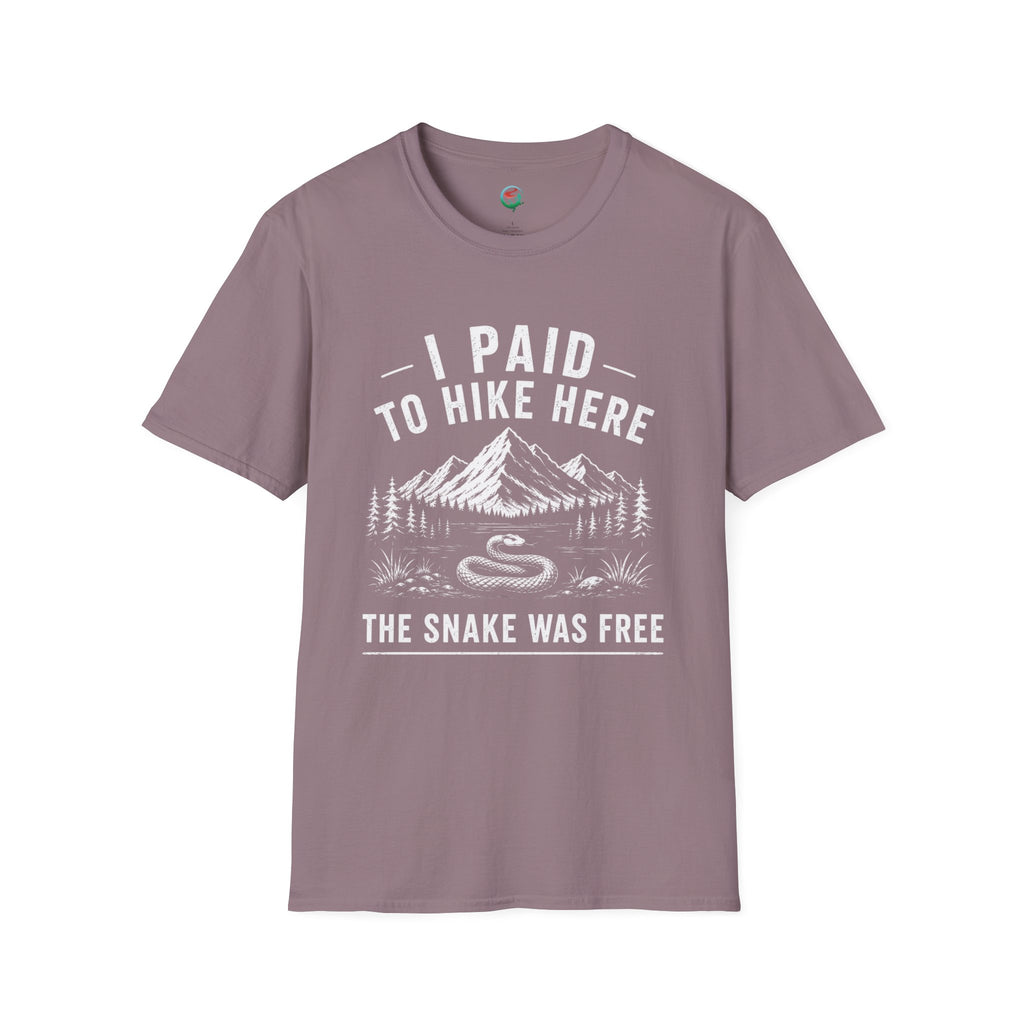 I Paid to Hike Here. The Snake Was Free. Shirt | Funny Snake Hiking Tee