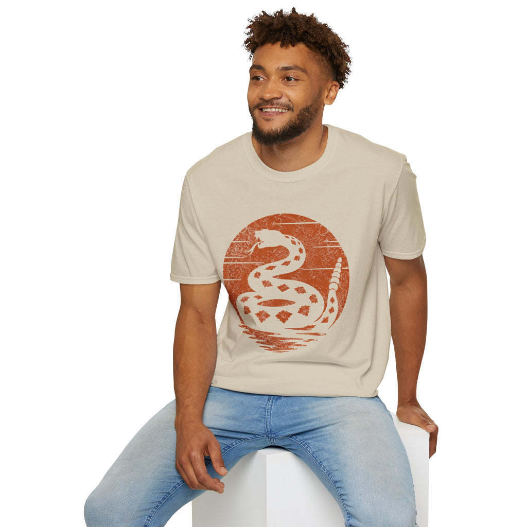 Vintage Rattlesnake Sunset Shirt | Western Snake Graphic Tee