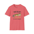 Leopard Gecko Graphic Tee — "I Have No Idea What's Going On" Funny Lizard T-Shirt