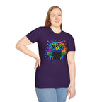 Rainbow Leopard Gecko T-Shirt | Color Splash Gecko Art Tee