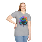 Rainbow Leopard Gecko T-Shirt | Color Splash Gecko Art Tee