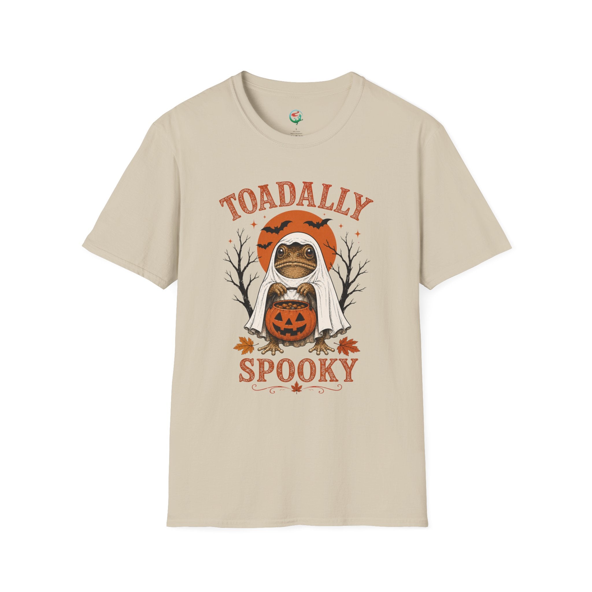 Toadally Spooky Shirt | Funny Halloween Toad Ghost Graphic Tee
