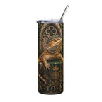 Bearded Dragon Born to Reign Stainless Steel Tumbler, 20oz