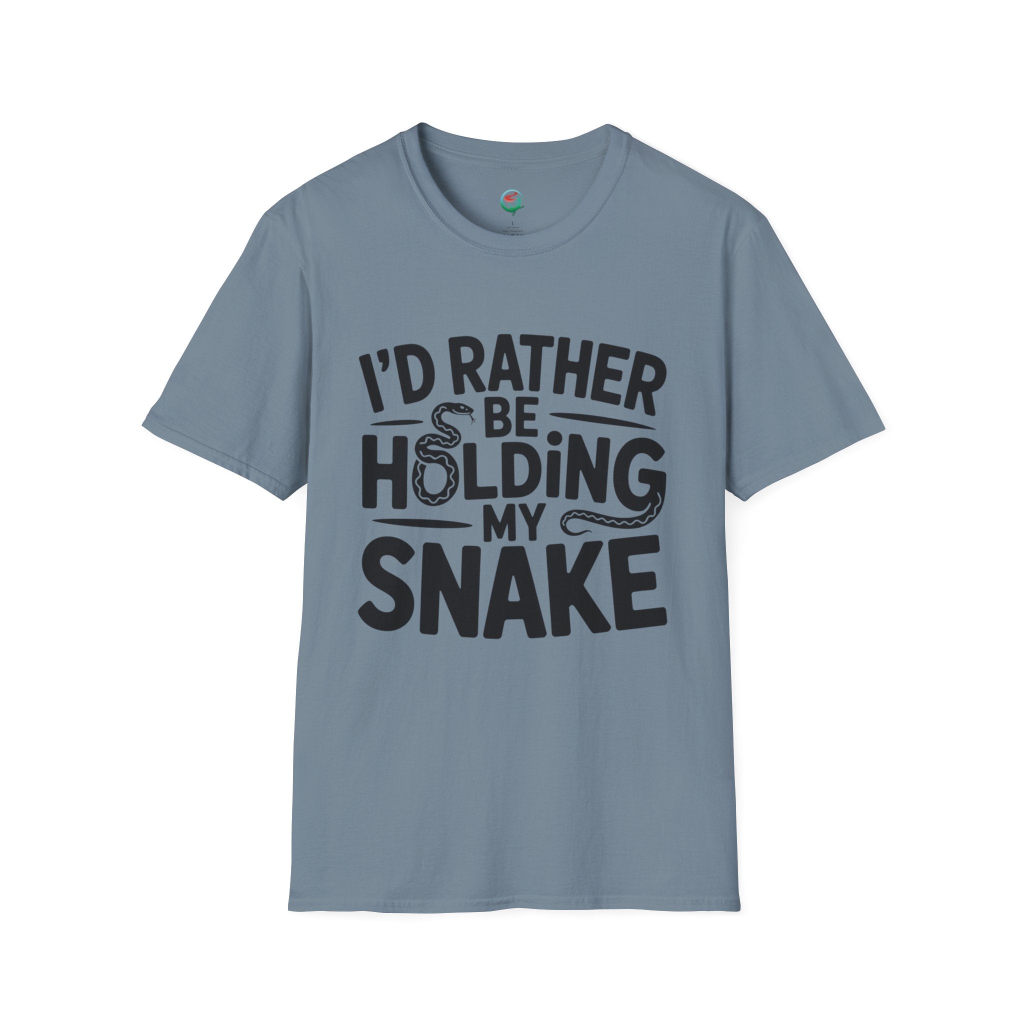 Snake Lover T-Shirt — "I'd Rather Be Holding My Snake" Graphic Tee