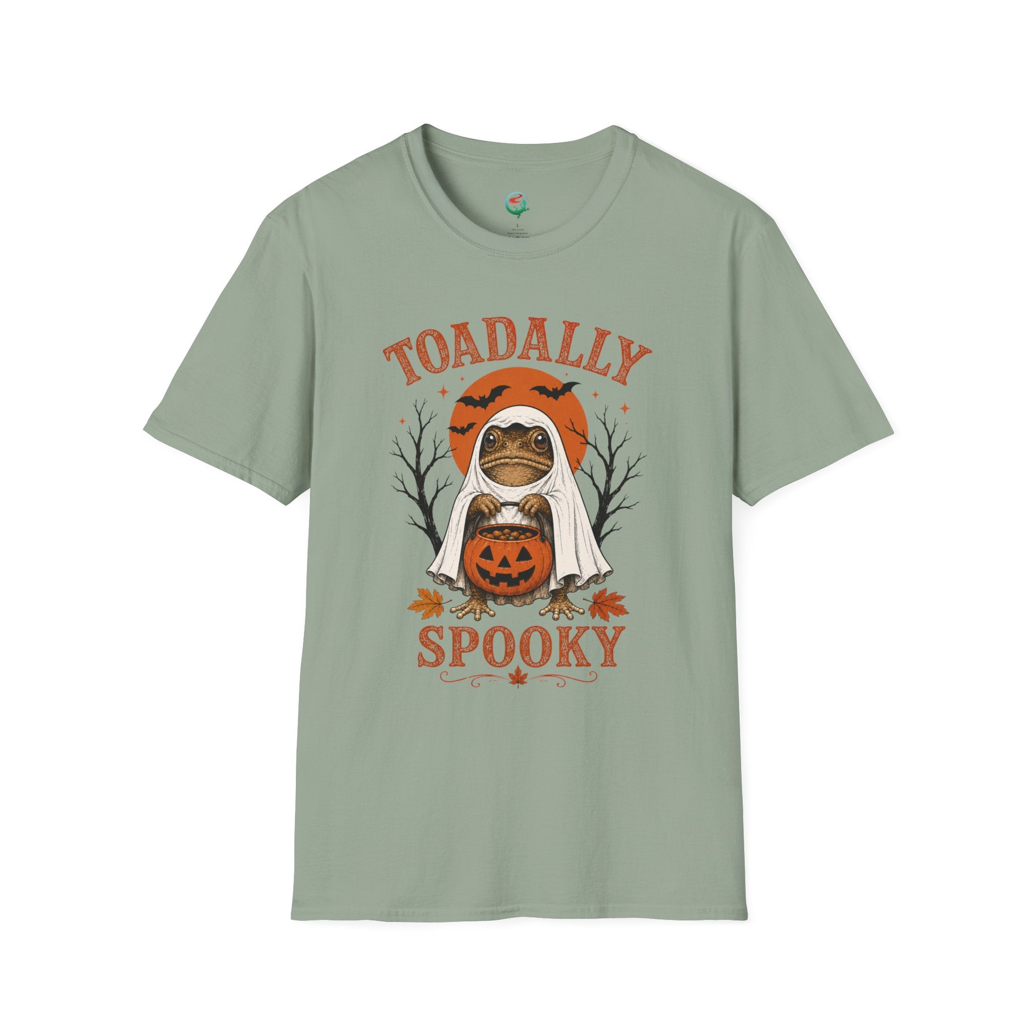 Toadally Spooky Shirt | Funny Halloween Toad Ghost Graphic Tee