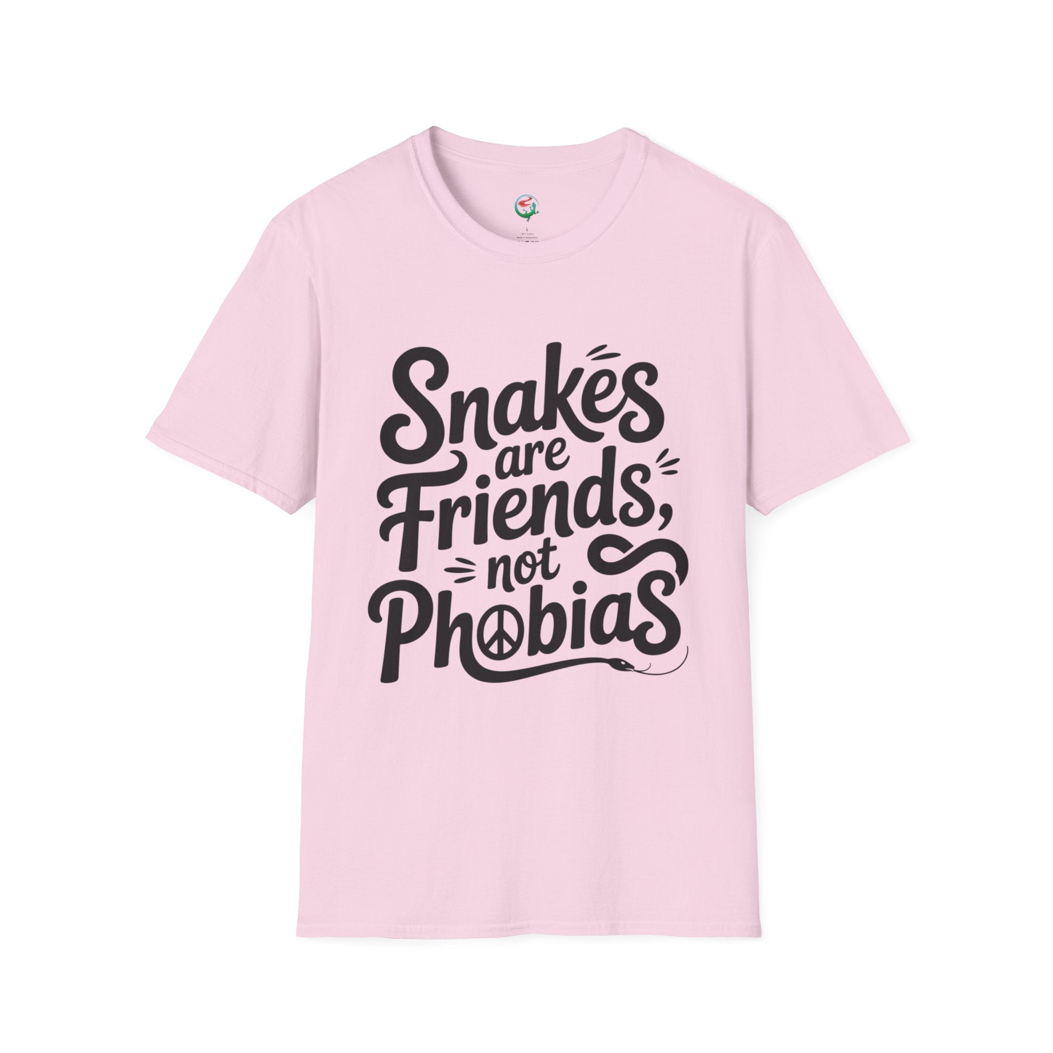 Snakes Are Friends T-Shirt — 'Snakes are Friends, Not Phobias' Graphic Tee for Snake Lovers