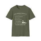 Rare Species Checklist – The Hunt Never Ends Reptile T-Shirt
