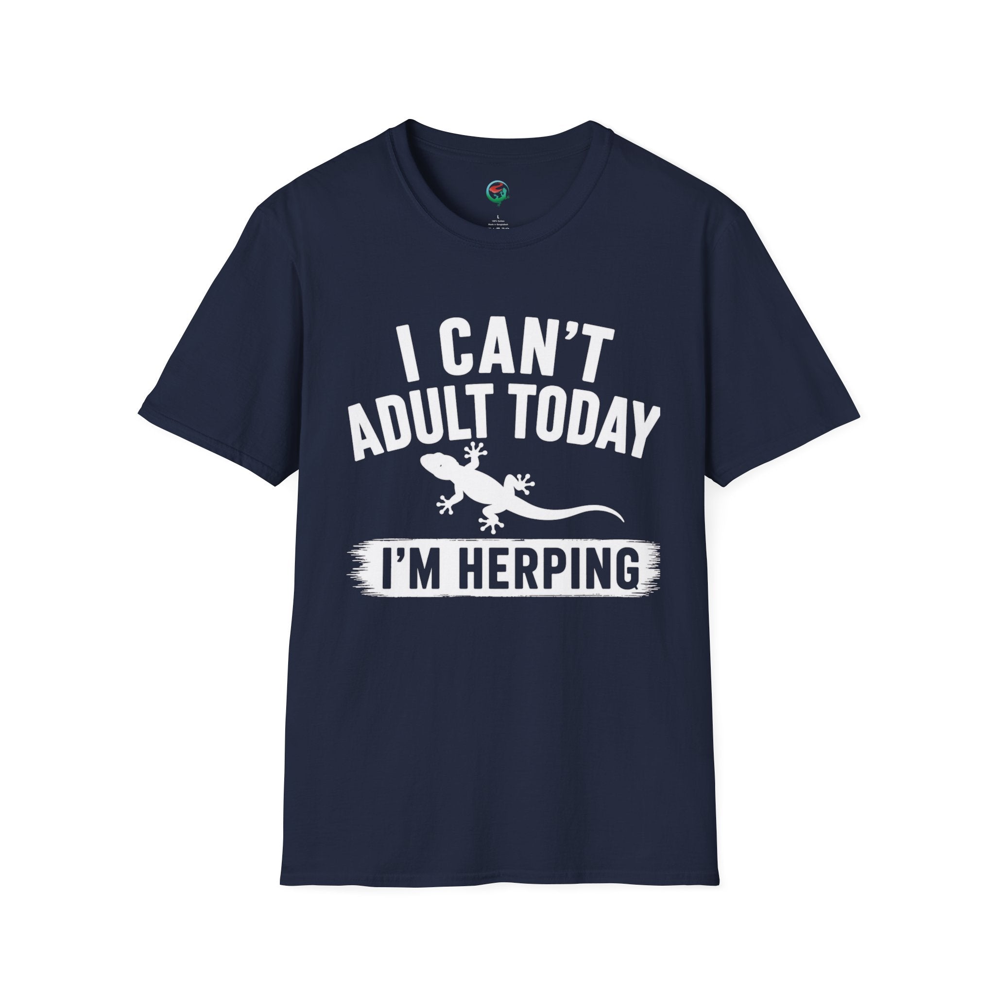 I Can't Adult Today I'm Herping Gecko Shirt | Funny Reptile Tee